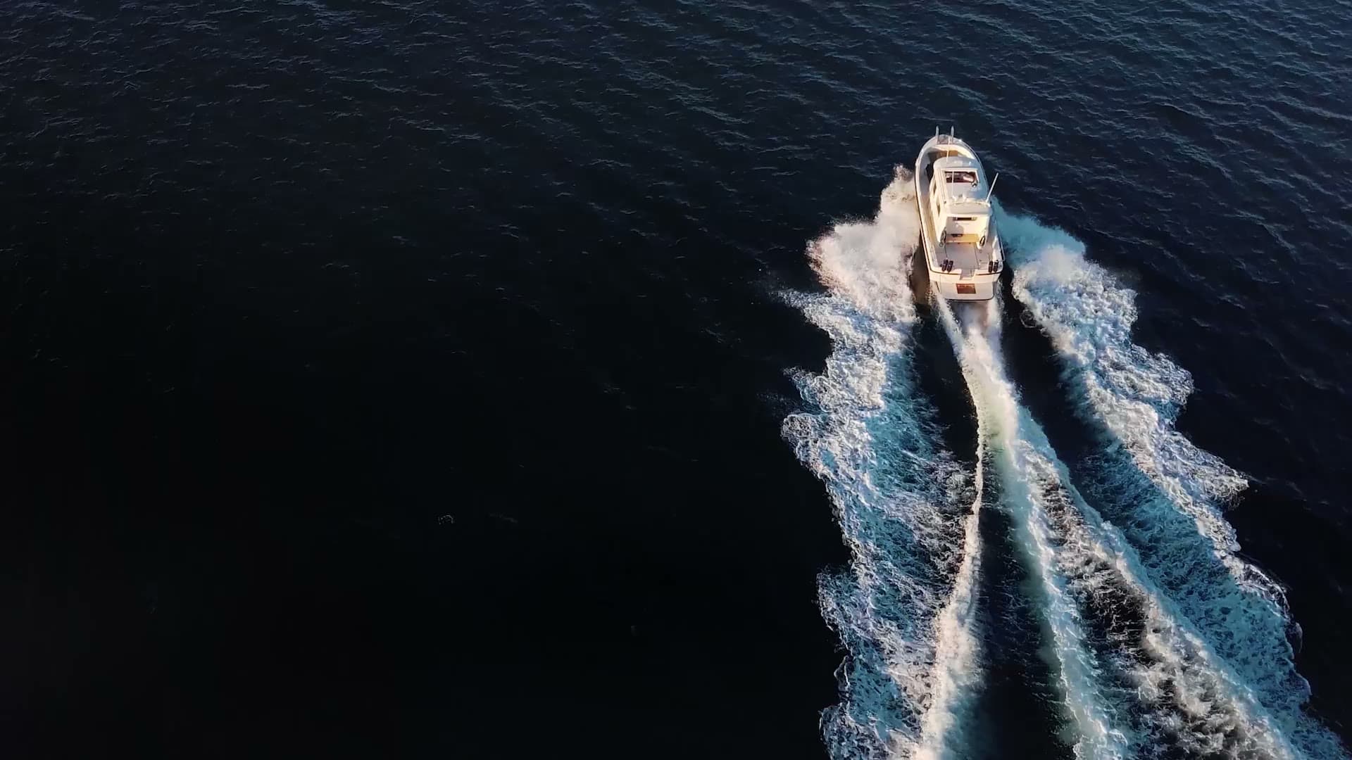 Open water under a low sun